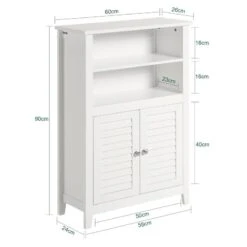 Meuble Bas De Salle De Bain BZR13-W -Meilleur Meubles Magasin 0073e9320acc4769901b4eec8ebbc96b