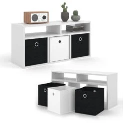 Etagère Hylda Blanc & 3 Boîtes P 15 Etagère Hylda Blanc & 3 Boîtes P -Meilleur Meubles Magasin 01f4f2a4e90a4145b5172c06235a1b8a