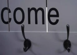 Vestaire Murale HWC-C89 Welcome Shabby -Meilleur Meubles Magasin 039924d10f5b48bc91fbca4f92d1a6c7