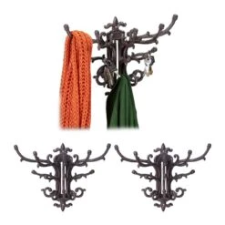 Garderobe Murale Vintage Lot De 3 Marron