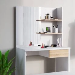 Coiffeuse Dekos Blanc Avec Banc -Meilleur Meubles Magasin 0704d360b69743559638ce713d9c6d59