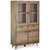 Armoire Vitrine Malaga Marron
