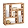 Etagère Murale Salle De Bain Bois Noyer -Meilleur Meubles Magasin 0d8541d343a042b0b31cc196ffc54793
