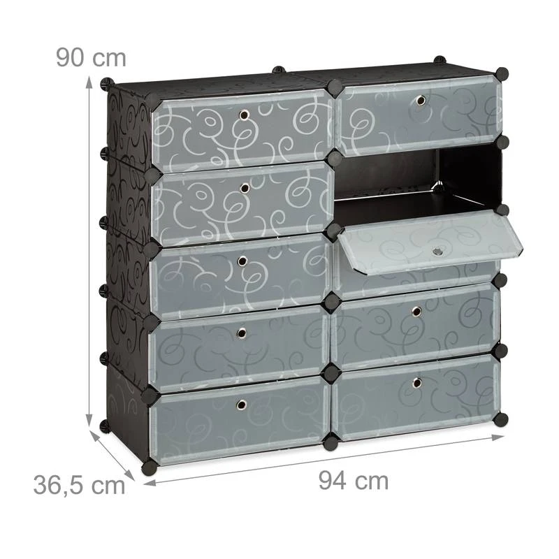 Meuble à Chaussures Avec 10 Casiers 6 Meuble à Chaussures Avec 10 Casiers – Image 4