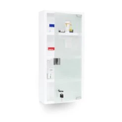 Armoire à Pharmacie Blanche Inox -Meilleur Meubles Magasin 0e646660c70e471ca3b430d220b0a1e2