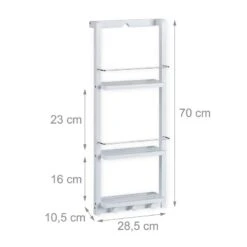 Étagère Douche Suspendue Bambou Blanc -Meilleur Meubles Magasin 0f9f1b19b766415580f6a24109bcfdca