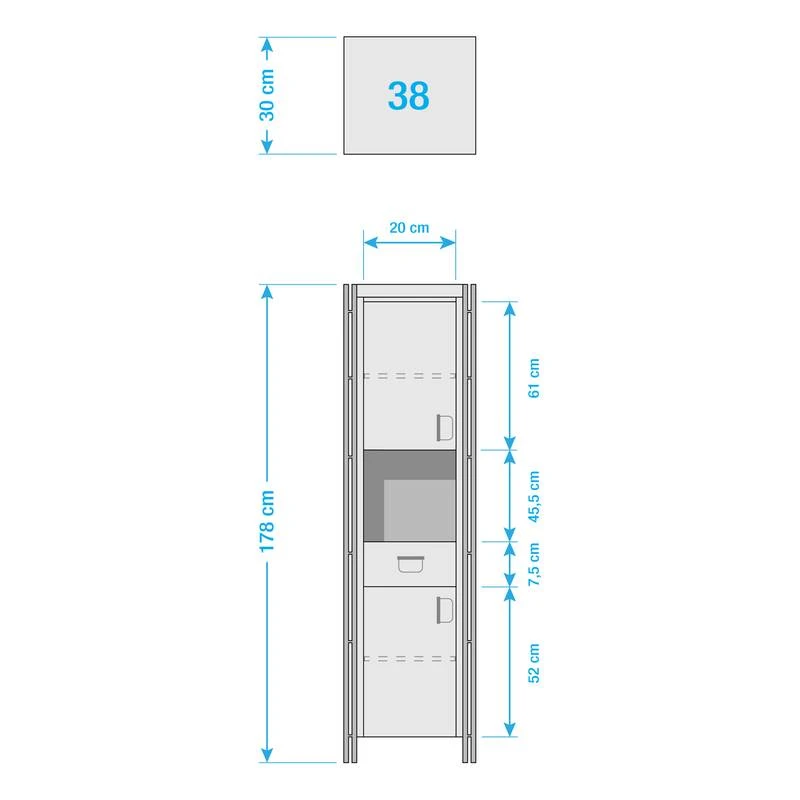 Colonne Salle De B. MANCHESTER 2 Portes 15 Colonne Salle De B. MANCHESTER 2 Portes – Image 13