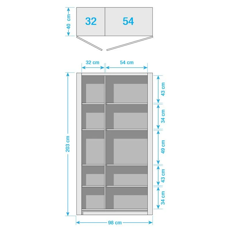Armoire Vitrine Majona (avec éclairage) 12 Armoire Vitrine Majona (avec éclairage) – Image 10