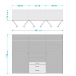 Armoire à Portes Battantes Hildesheim -Meilleur Meubles Magasin 1000121627 210622 14322400018 SKETCH DETAILS P000000001000121627 sketch
