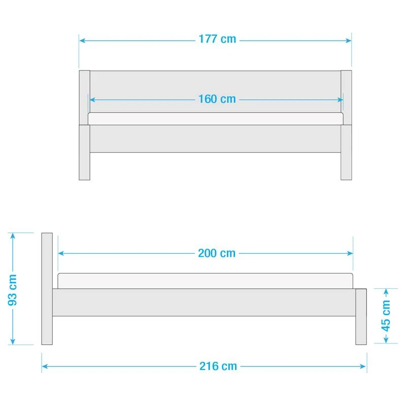 Lit En Bois Massif Porto Alegre I 8 Lit En Bois Massif Porto Alegre I – Image 6