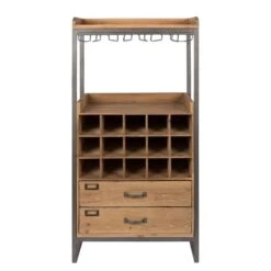 Armoire Bar à Vin Vintage Bois Clair -Meilleur Meubles Magasin 1000171149 190418 10070300230 GALLERYIMAGES P000000001000171149
