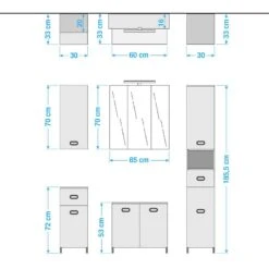 Salle De Bain Buca IV (5 éléments) 35 Salle De Bain Buca IV (5 éléments) -Meilleur Meubles Magasin 1000207464 200304 15015000151 SKETCH DETAILS P000000001000207464 sketch