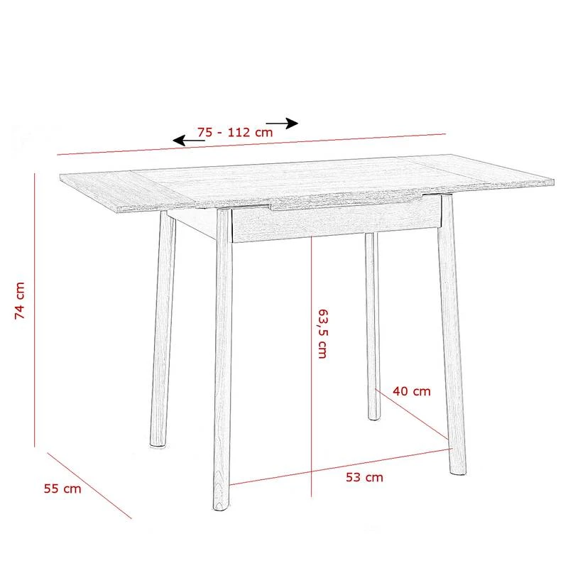 Table Extensible Doana 9 Table Extensible Doana – Image 7