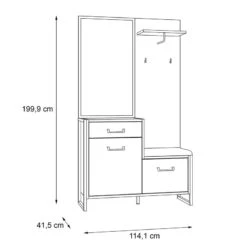 Ensemble D’entrée Compact Voru -Meilleur Meubles Magasin 1000264578 210505 14340800099 SKETCH DETAILS P000000001000264578 sketch