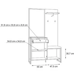 Ensemble D’entrée Compact Voru -Meilleur Meubles Magasin 1000264578 210505 14340800100 SKETCH DETAILS P000000001000264578 sketch