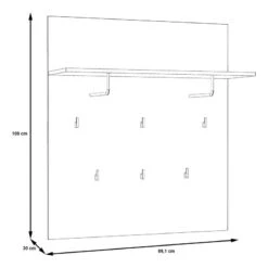 Porte-manteau Mural Egan -Meilleur Meubles Magasin 1000270209 210609 06153700011 SKETCH DETAILS P000000001000270209 sketch