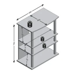 Meuble TV 4 Plateaux Variant 22 Meuble TV 4 Plateaux Variant -Meilleur Meubles Magasin 1000273764 210615 13344300133 SKETCH DETAILS P000000001000273764 sketch