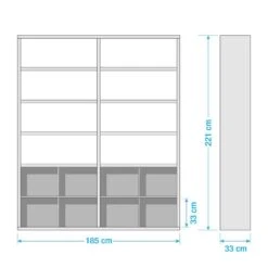 Étagère De Bureau Emporio II 17 Étagère De Bureau Emporio II -Meilleur Meubles Magasin 1000289374 211012 154209000551 SKETCH DETAILS P000000001000289374 sketch