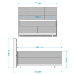 Lit Boxspring Linea -Meilleur Meubles Magasin 1000332577 220629 500 SKETCH DETAILS P000000001000332577 sketch