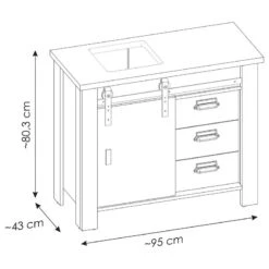 Salle De Bain Shutter I (2 éléments.) -Meilleur Meubles Magasin 1000348709 220505 500 SKETCH DETAILS P000000001000348709 sketch