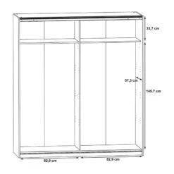 Armoire Meppel -Meilleur Meubles Magasin 1000363819 220803 501 SKETCH DETAILS P000000001000363819 sketch