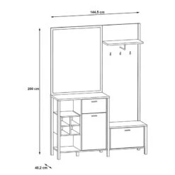Porte-manteau Compact Kasala 16 Porte-manteau Compact Kasala -Meilleur Meubles Magasin 1000364896 220722 500 SKETCH DETAILS P000000001000364896 sketch