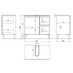 Salle De Bain Torrance VI (3 éléments) -Meilleur Meubles Magasin 1000370050 230215 501 SKETCH DETAILS P000000001000370050 sketch