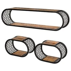 Étagères Murales Oval - Lot De 3