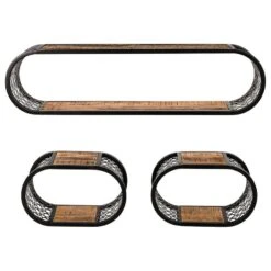 Étagères Murales Oval - Lot De 3 -Meilleur Meubles Magasin 1000375821 230727 030 DETAILS P000000001000375821