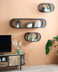 Étagères Murales Oval - Lot De 3 -Meilleur Meubles Magasin 1000375821 230817 021 MOOD DETAILS P000000001000375821 mood