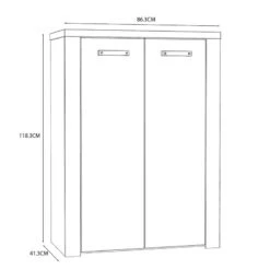 Meuble à Chaussures Nelke 14 Meuble à Chaussures Nelke -Meilleur Meubles Magasin 1000396011 230706 500 SKETCH DETAILS P000000001000396011 sketch