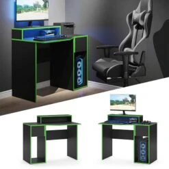 Bureau Ordinateur Kron Noir/Vert Set 7 13 Bureau Ordinateur Kron Noir/Vert Set 7 -Meilleur Meubles Magasin 120175a7b59d45f2bae717903e7e8122
