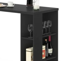 Table à Manger Noel 120x106cm Noir -Meilleur Meubles Magasin 123e5094193447cba88c5a51588a96f7