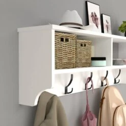 Portemanteau Åstorp à 15 Crochets Blanc -Meilleur Meubles Magasin 1319b65476c94400927e1e3ef36555d1