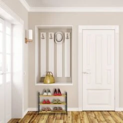 Étagère Argentée à Chaussures -Meilleur Meubles Magasin 141bdd25ac84464aa587ec16ef069533