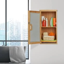 Armoire Murale De Salle De Bain Bambou -Meilleur Meubles Magasin 147e26f6b4854c20aeafb4a5df661bdf