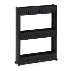 Étagère De Cuisine à Roulettes 3 Niveaux