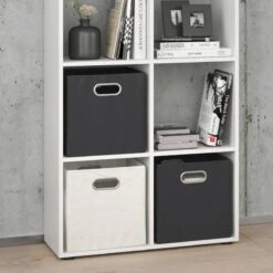 Etagère Scutum Blanc 8 Compartiments -Meilleur Meubles Magasin 14fb1f9603bf4735ab85ac9f7bd4c838
