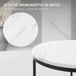 Set De 2 Tables D'appoint En Métal Noir -Meilleur Meubles Magasin 16739fbd1aa547299b6650b716843866