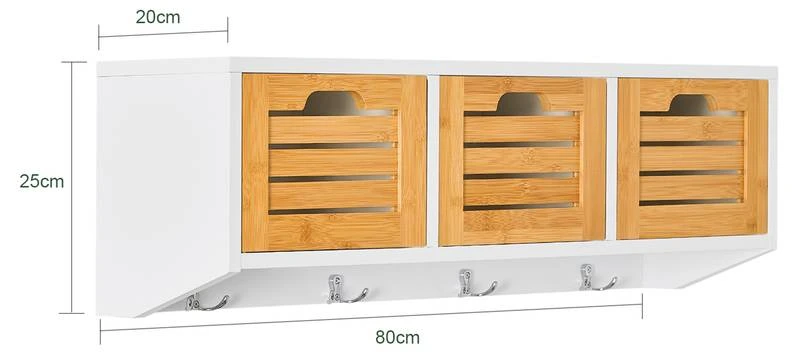 Armoire Murale Étagère Suspendue FHK19-W 11 Armoire Murale Étagère Suspendue FHK19-W – Image 9