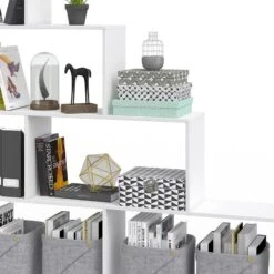 Étagère Escalier Asym Blanc -Meilleur Meubles Magasin 1871408431c44535a79dfd1141601302