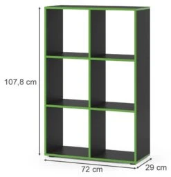 Etagère Noir/vert 6 Compartiments -Meilleur Meubles Magasin 18789de818824dbca6a2301faaca9924.cropped 73 136 754 780.processed
