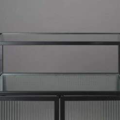 Vitrine 2 Portes Métal Et Verre Trempé -Meilleur Meubles Magasin 18af84a1362e47ccb2031659b632da62