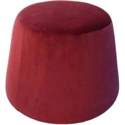 Pouf En Velours Dome