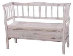 Banc T207 Rangement Shabby-Look