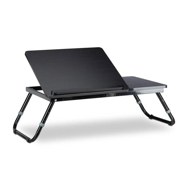 1x Table D'ordinateur Portable Noir 4 1x Table D'ordinateur Portable Noir – Image 2