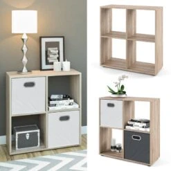 Etagère Tetra Sonoma 4 Compartiments -Meilleur Meubles Magasin 2130820fef394d72ba3ef641b803d051