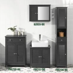 Armoire Haut Avec Miroir BZR55-DG -Meilleur Meubles Magasin 221be3b96ac545239a163248ede243ef