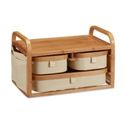 Commode Mini En Bambou 3 Casiers SDB -Meilleur Meubles Magasin 224721afdddb4c22983d0e98d6319ba6