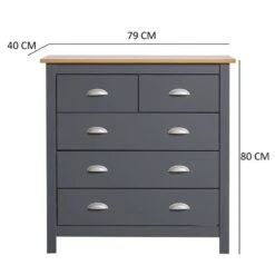 Commode 5 Tiroirs Jade, 79 Cm -Meilleur Meubles Magasin 22b5e644bbe248589cdcd4ae64ff2a19